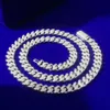 12 mm Iced Out Hip Hop Solid 10k Real Gold plaqué Miami Cuban Link Chain Collier