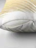 Pillow Palm Leaf - Gold Throw Luxury Sofa s Covers
