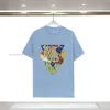 W200616 남성 티셔츠 셔츠 탑 티셔츠 스포티 한 여자 티 트렌드 디자이너면 짧은 Tshirts 의류 길거리 반바지 소매 소매 의류