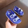 Sandals Summer boys sandals flat bottomed childrens casual beach shoes childrens soft soles non slip footwearL240510