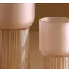 Vasen rosa mattes Glas Vase Schreibtisch Dekoration Blumenhydroponik Blumentöpfe Dekorative Arrangement moderne Wohnkultur