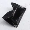 Storage Bags 100 Pcs Food Zipper Reclosable Black Flat Pouch Plastic Resealable Zealed