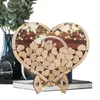 Party Supplies Rustic Heart Alternative Wedding Guest Book Drop Box Decoration Transparent för minnen och årsdagen