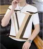 Designer stripes T Shirt for Men Womens Shirts Fashion knited Tshirt Letters Summer Short Sleeve Man Tops Tee Casual Street Clothing