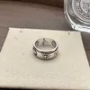 Anelli 925 paia di anelli di fiori G fatti di argento puro per anelli pavimentati anziani per vecchi amore personalizzati e alla moda sia uomini che donne che abbinano anelli