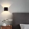 Lampada a parete 6w Alluminio LED LED Moderno sfondo moderno lampade a luci quadrate decorazioni camera da letto