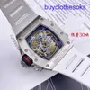 RM Mekanisk handledsur RM50-02 Series ACJ Titanium Eloy Manual Double Tourbillon Chronograph