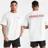 T-shirt maschile uomini Summer New Sports isure Cotton Round Neck T-shirt Maglietta Abbigliamento Fashi