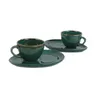 Kopjes schotels 4 pc's koffie espresso keramische set met bord mok thee kopje zwart roze blauw cadeau ideeën Turkse huizendecoratie keukenhuis