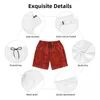 Herren Shorts Badeanzug Red Snakeskin Board Sommer Python Skin Print Casual Beach Short Hosen Männer Custom DIY Running Swimming Trunks