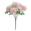 Dekorative Blumen wetterfester künstlicher realistischer Chrysanthemen Löwenzahn Herzstück für Hochzeitsfeier Dekortisch
