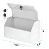 Storage Boxes Lockable Cabinet Wall Mount Key Lock Medication Box Small Safe Home Office Clinic 6x12.25x5.9