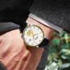 2024NewブランドTiktok White List Kirin完全自動メカニカルメンズビジネスレジャーシンプルな防水時計腕時計