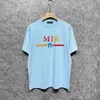 Mir t-shirt mäns korta ärm t-shirt designer t-shirt sommar mode enkel 16 färg bokstäver tryck t-shirt par topp casual women's t-shirt mir