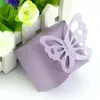 Present Wrap 50st Butterfly Style Favor Candy Cake Boxes for Wedding Party Baby Shower