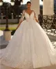 Nouvelle robe de mariée d'arrivée 2024 V-Neck 3D Appliques en dente