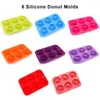 Baking Moulds 6-Cavity Silicone Cake Mold Donut Mould Chocolate Molds Cakes