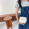 Cute Little Girls Mini Shoulder Bag for Kids Fashion Coin Purse Small Handbags Lovely Patent Leather Childrens Messenger Bags 240428