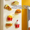 Adesivi per refrigerante Jaki creativi Building alimentari Building Burgers Fritta fritte francese blocchi di assemblaggio fai -da -te giocattoli Gift per bambini 240428