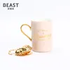 Tassen | Thebeast Nordic INS/brutalistische Knochenporzellanbecher Kaffeetassen) Glas Hochzeitsgeschenk