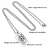 Rostfritt stål aromaterapi smycken halsband parfym eterisk olja diffusorhänge halsbandsdraget aroma 240511