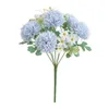 Dekorative Blumen wetterfester künstlicher realistischer Chrysanthemen Löwenzahn Herzstück für Hochzeitsfeier Dekortisch