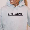 Sweats à capuche masculine Sweatshirts Inspirational Slogan Print plus taille Sweat à sweat KP va 100 raisons de rester à sweat à capuche pour femmes