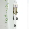 Party Decoration Metal Tube Animal Gold Wind Chimes Traditional Garden Wall Pendants Creative Yard Hanging Ornaments Home DIY