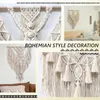 Arazzi stile nordico per tassel tessuto a mano Arazzo soggiorno camera da letto decorazione arte decorazione foyer decorazione boho decorazione