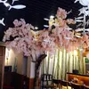 Fiori decorativi simulazione 100 cm Simulazione artificiale fiore di ciliegio ramo fiore finto albero crittografato per arredamento per la parete della casa di matrimonio piante fai -da -te