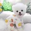 Hundebekleidung Welpe Jumpsuit Winter Herbst süße Cartoon Haustier Mode Desinger Kleidung Katzengurt warmer Pyjama Yorkshire Pudel