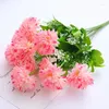 Decorative Flowers 2PCS Artificial Simulation Hydrangea Camellia Bouquet Bridal DIY Home Party Wedding Table Vase Center Decoration