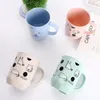 Mokken schattig kitten miauwbeker met oren draag koffiemug melksap drinkware warmtebestendige thee high borosilicaat glas