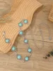 Pasy łańcucha talii Czech Concho Pasek Women Turquoise Regulowany metalowy pusty garnitur łańcuchowy dekoracja Q240511
