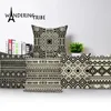 Oreiller bohème mandala oreillers décoratifs caisses de canapé géométrique à bande noire et blanche pour le salon Funda de Cojin