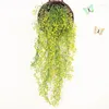 Dekorativa blommor Simulerade Golden Bell Willow Branch Plastic Artificial Flower Wall Decoration Vine Bar Restaurant