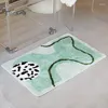 Ковры зеленый туфтинговый коврик для коврика мягкий абстрактный геометрический коврик Пушистый ванн спальня ковров напольный пол эстетический домашний комната теплый декор