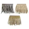 Decorative Flowers DIY Artificial Grass Thatch Roofing 50x50cm Durable Patio Umbrella Cover