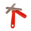 Appareils pour chiens Démattrage Peigne pour chiens et chats Outil Pet Détangler DIY CAT CHAT RAKE RAKE BROSSE (ROUGE)