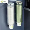 Haken an der Wand montierten Pappbecherhalter Einwegwasserspeicherbox Artefaktspender automatischer Tropfenregal