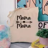 Stume da stoccaggio Mama Shopping Shopping Bag di Mom Life Stampa riutilizzabile in tessuto eco