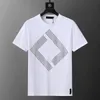 Mens Fashion Mens Designer T-shirts Vêtements en gros design noir Blanc design des pièces Men de monnaie décontractée haut manche