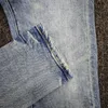 Jeans pour hommes Purple Classic Denim Mid Indigo Tint Vintage Low Rise Skinny Snow Wash Arrivée Drop