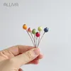 Decorative Flowers 50pcs/lot ALLIVA Foam Berry Simulation Fruit Garland Material Christmas Rattan Circle Decoration 6 Colors