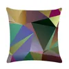 Cuscinetto Coppa elegante 45x45 cm Croce colorata geometrica Diamond Diamond Casa da letto divano decorazione in poliestere Pelle pesca