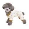 Abbigliamento per cani Autunno Autumn Autumn Cuppy Pajamas Print Design Pullover Shirt tuta per la tuta per cagnolini Gil Boy Chihuahua York