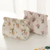 Sacs de rangement Flower Femmes Migne Lipstick Sac Travel Sanitary Sanitary Sockin Pouch Fashion Coin Eitphone Cosmetic Organizer Case