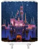 Courteaux de douche Fantasy Castle Starry Sky Scoreting Night View Kids Fairy Tale Salle Salle Sparproof Polyester Home Decor