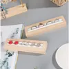 キッチンストレージイヤリングオーガナイザーヘアバンドジュエリー竹の木材配置トレイリングネックレスソーティングロッドブレスレットディスプレイスタンド