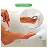 Maty do kąpieli Akcesoria prysznicowe golenie nogi kroku pomoc Pedal Pedal Non poślizg ssący kubek odpoczynku nożne pedały biały bez uderzenia